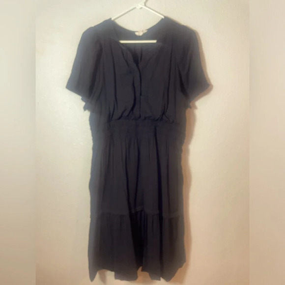 Ott Dresses & Skirts - Ott black Midi empire waist Dress- Size 1X